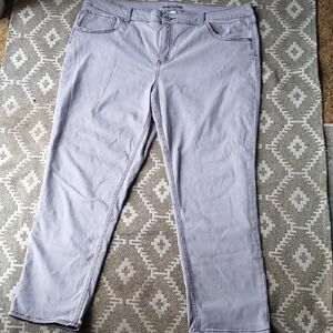 Maurices Light Gray Straight Leg Pants